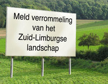 Weg met storende reclames in buitengebied Zuid-Limburg 