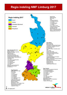 Nieuwe regio-indeling Natuur- en Milieufederatie Limburg