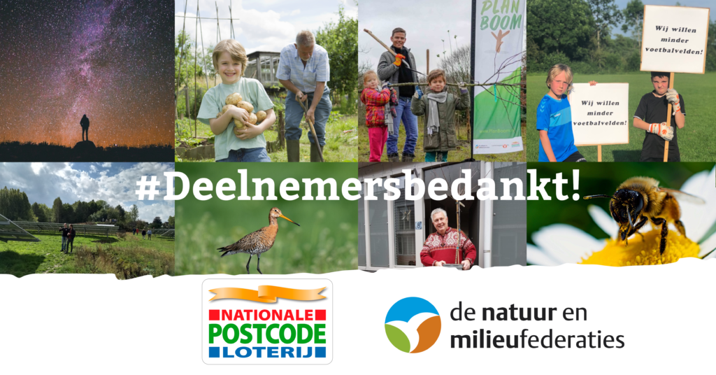Nationale Postcode Loterij verlengt samenwerking met de Natuur en Milieufederaties