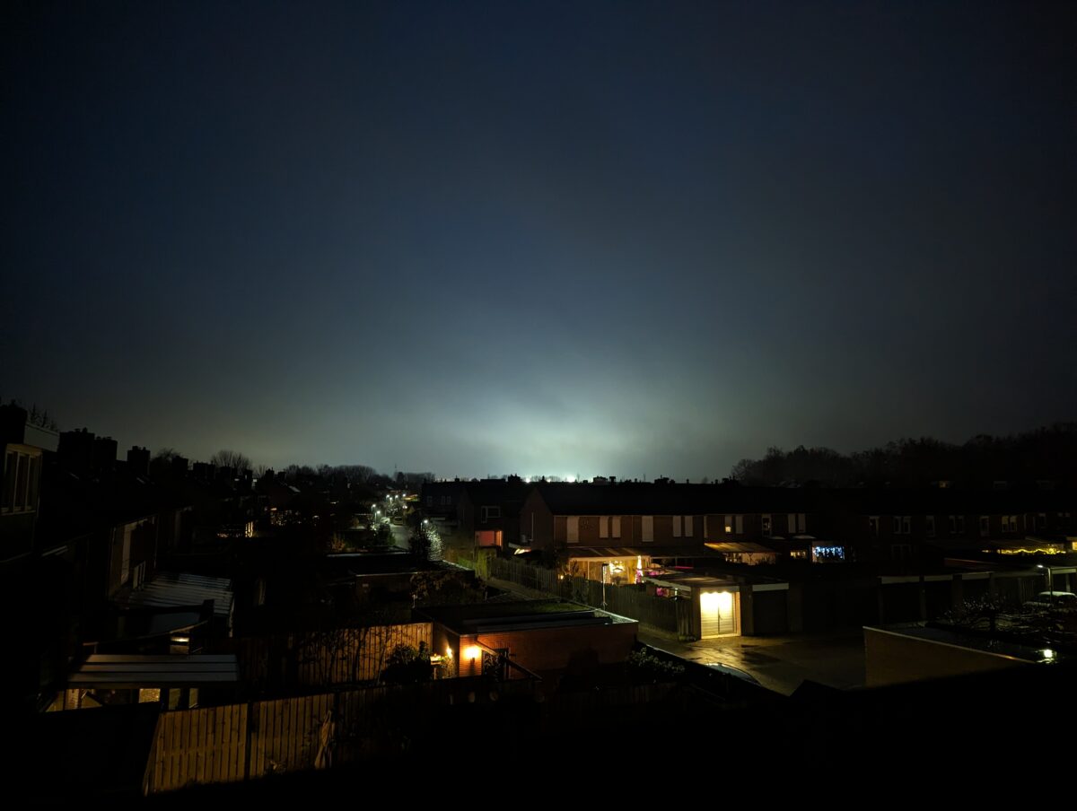 Winnende foto van de 'Nacht van de Nacht' wedstrijd